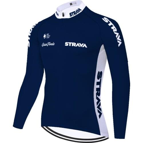 Team STRAVA cycling jersey long sleeve ​2021 camisa de ciclismo ​​summer spring quick dry mallot ciclismo hombre