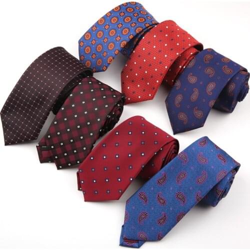 Linbaiway 7cm Neckties for Mens Suits Brand Neck Ties Cravat Wedding Party Business Corbatas Ties Slim Gravatas Para Homens