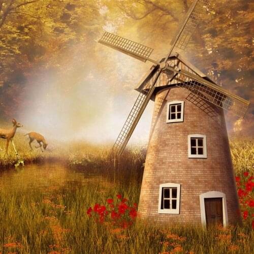 Art 5D Diy Diamond Embroidery Full Drill Square Windmill Diamond Painting Cross Stitch Mosaic Needlework Fashion Decor Painting