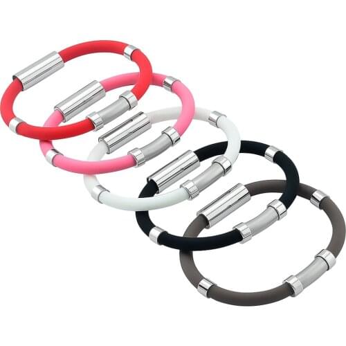 Adjustable Anti-Static Silicone Bracelet Body Static Magnetic Sports Wristband