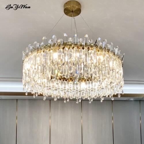 Light luxury chandelier post-modern living room chandelier simple bedroom lamp crystal lamp room lamp dining room lamp