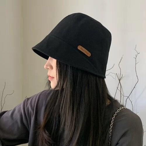 Japanese Style Fisherman Hat Spring Summer All-Match Solid Color Retro Female Ins Sun Protection Practical Sunshade Headwear