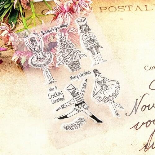 Hot sale ballet Transparent Clear Stamps / Silicone Seals Roller Stamp for DIY scrapbooking photo album/Card Making