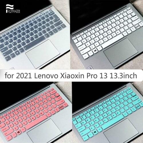 Silicone Laptop Keyboard Cover skin Protector For 2021 Lenovo Xiaoxin Pro 13 Pro-13IKB 13.3 inch Colorful Keyboard Films