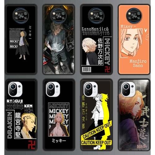 Phone Case for Xiaomi Mi Note 10 Lite 11 10T Pro 5G 9T Poco X3 NFC M3 Silicone Cover Mobile Bag Tokyo Revengers manjiro sano