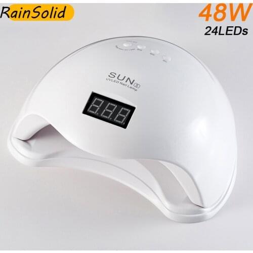 SUN5 48W Nail Dryer UV LED For Nail Lamp Curing Gel Polish Quick Drying With Auto Sensor Manicure Salon Lamp Hot Selling