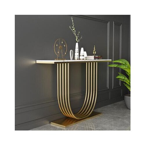Light luxury Nordic marble porch table Modern minimalist ultra-narrow case hall entrance cabinet entrance wall end view table