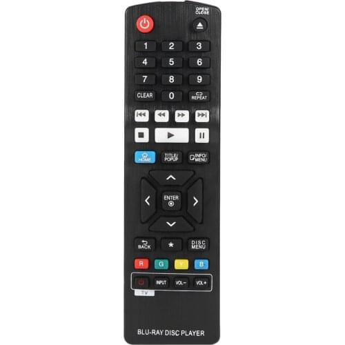 Universal Smart Bluray Disc DVD Player TV Remote Control Replacement for LG AKB73735801 BP330 BP530 BP540 BPM53 433 Mhz IR Black