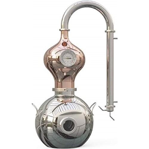 YUEWO 15 Liter 4 Gallon Copper Moonshine Still Spirits Water Alcohol Distiller Home Brew Wine Making Kit Stainless Stee