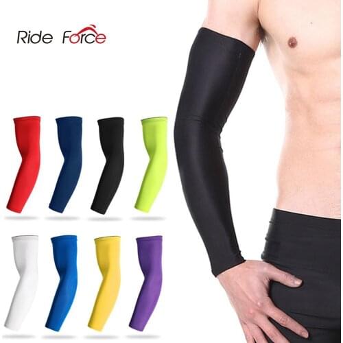 1PC Sports Arm Sleeve Ice Fabric Mangas Warmer Summer UV Protection Running Basketball Volleyball Cycling Sunscreen Bands