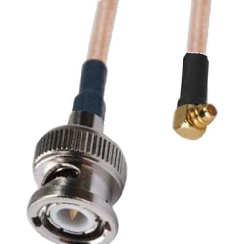 10 Pieces MMCX Male Right Angle to BNC Male Plug RF Coax Pigtail Cable RG316 20cm 50ohm