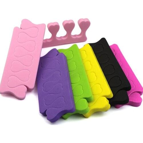 20pcs/lot Soft Sponge Nail Art Toe Finger Separator Nail Painting Finger Care Dividers UV Gel Polish Nail Beauty Tools