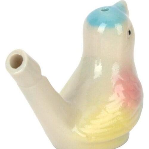 200pcs wholesale dropship new arrival water bird whistle clay bird ceramic Glazed bird whistle-peacock Birds