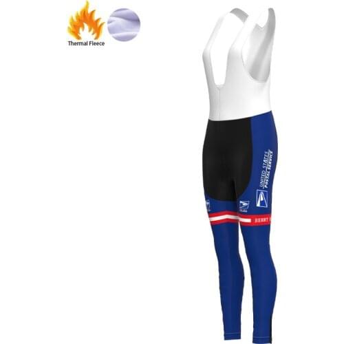 2004 Competition US Postal Team Retro Woman Fleece Cycling trousers Triathlon winter Bike Skinsuit Pants Pantalón ciclismo mujer