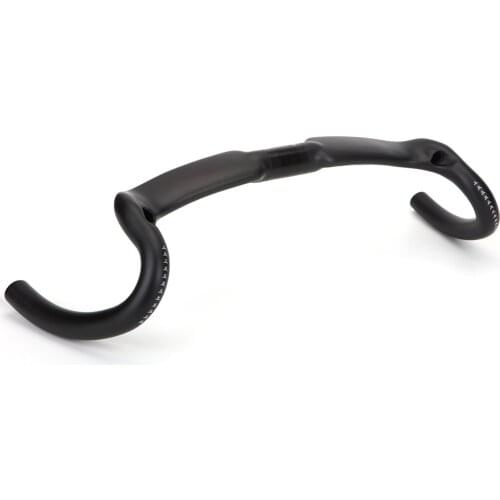 2021 New Carbon Fiber Road Bike Bend Handlebar Large Angle 30 Degree Breaking Wind Handlebar Bend Bar 31.8*370MM/390MM/410MM