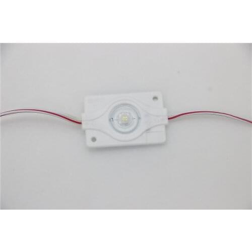 40PCS 2W 1LEDs UL Listed LED Modules Lens for Double Side Light Box White DC12V Waterproof IP65 SMD5054 with Tape Adhesive Back