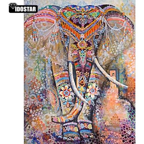 5D DIY Diamond Painting Full Square/Round Drill "Color elephant" Embroidery Cross Stitch gift Home Decor Gift