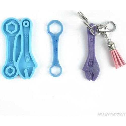 Free Shipping Tool Wrench Epoxy Resin Mold Keychain Pendant Silicone Mould DIY Crafts Jewelry Decor Casting Mold ju3 Wholesales