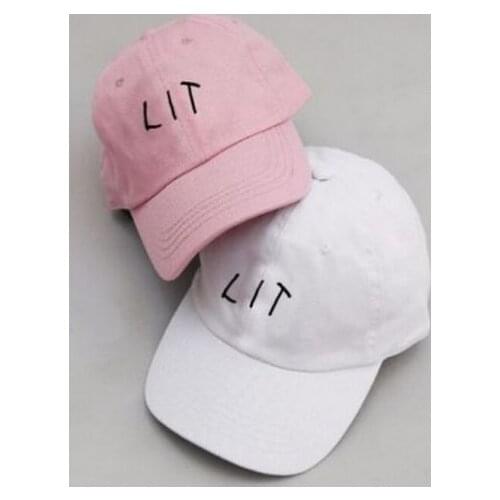 LIT Baseball Cap Unisex 2020 New Fashion Women Men Dad Hat Leisure Summer Caps Hip Hop Casual Snapback Hat lit Cotton Sunhat