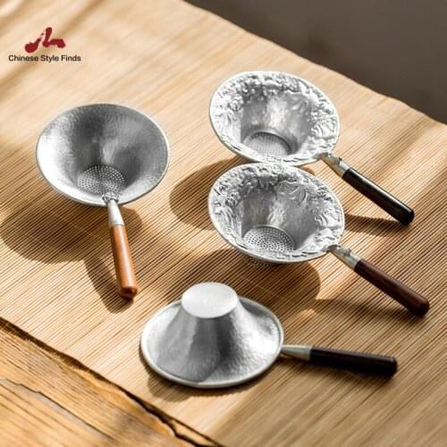 Tea Set Coffee And Tea Tools Tin Tea Strainers Handmade Kung Fu Tea Accessories