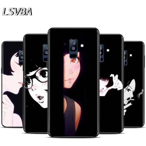 Anime Sad Dark Girl For Samsung Galaxy A9 A8S A8 A7 A6S A6 A5 A3 A750 Plus 2018 2017 2016 Star Phone Case