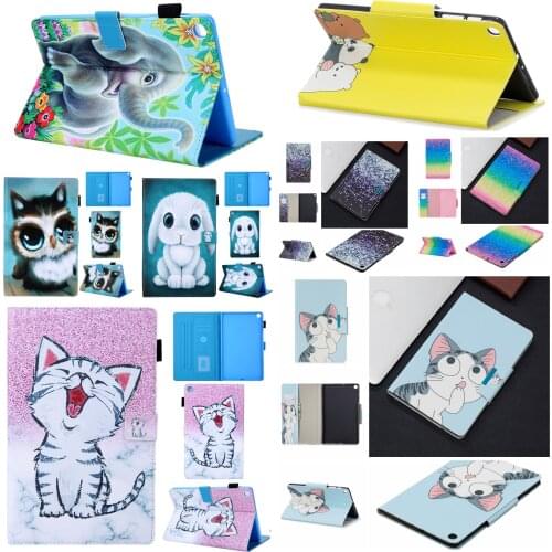 Lightweight Slim Flip Stand Smart Magnetic Case For Samsung Galaxy Tab A 10.1 2019 SM-T510 SM-T515 Tablet Coque Funda Capa Cover