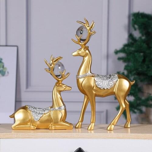 European style creative new year zhaocailu living room modern study resin ornaments art crafts