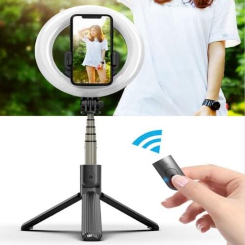5inch LED Ring Light Photography LED Video Light With Foldable Tripod Wireless Bluetooth Selfie Stick For YouTube Makeup Video
