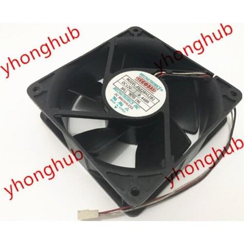 MECHATRONICS F1238H12B1 DC 12V 0.440A 3-wire 120x120x38mm Server Cooling Fan