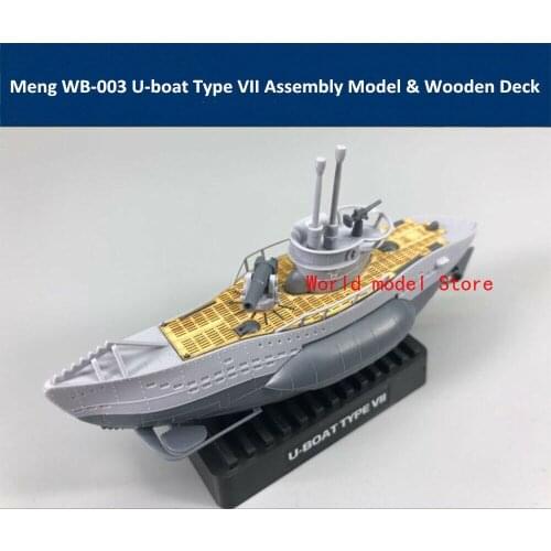 Meng WB-003 U-boat Type VII Q Edition Plastic Assembly Model Kit & Wooden Deck