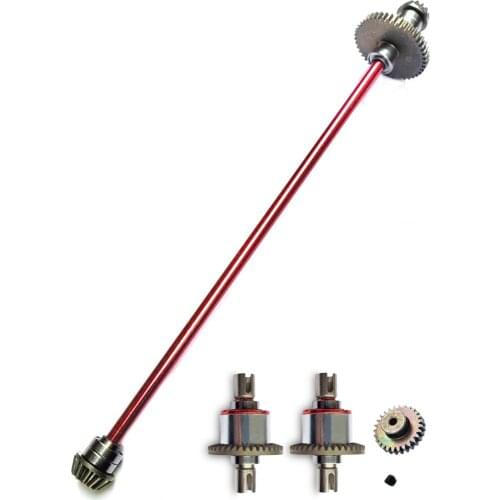 Metal RC Car Spare Parts Main Central Axle Drive Shaft Differential Gear For WLtoys 144001 1/14 RC Model