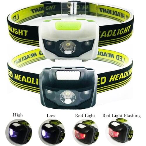 Mini HeadLamp LED Light 4 Modes Waterproof Headlight Head Flashlight Torch Lantern For Hiking Fishing Bicycle Front HeadLights