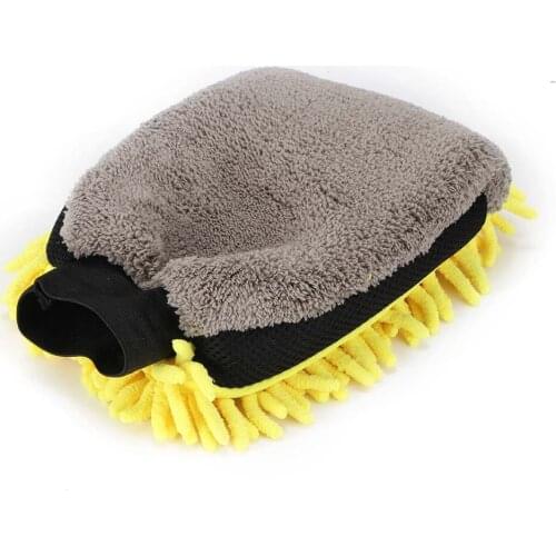 Multifunction Thick Cleaning Glove Random Color Car Wash Glove Coral Mitt Soft Anti-scratch for Car Wash Car Wax Detailing Brush