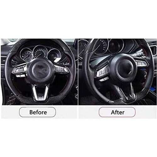 NEW-Steering Wheel Ring Logo Decal Trim Cover Sticker Moulding, Car Accessories Interior for Mazda 3 6 Cx-4 Cx-5 CX-9