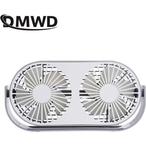 DMWD Mini USB Dual Rotatable Fan with Aroma Portable Handhold Fan 3-Speed gears Adjustable Aromatherapy Machine Handy Desktop