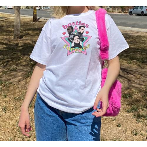 New Trending Women Super Hero Crewneck Vintage Tops Gift To Sisters Unisex Movie Vacation T-shirt Female Plus Size Fashion Shirt