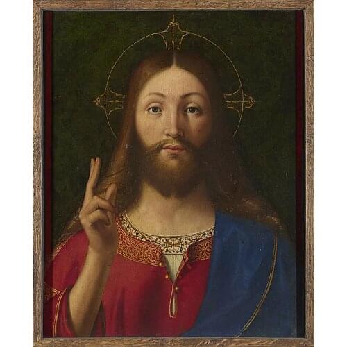 Wholesale oil painting # HOME Church Religious ART -Blessing of Christ art PRINT PAINTING ON CANVAS --free shipping cost