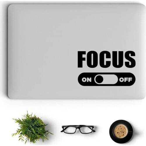 Focus Switch Creativity Notebook Decal for Macbook Pro 16" Air Retina 11" 12 13 15 Mac Book Decal Vinyl HP Humor Laptop Sticker