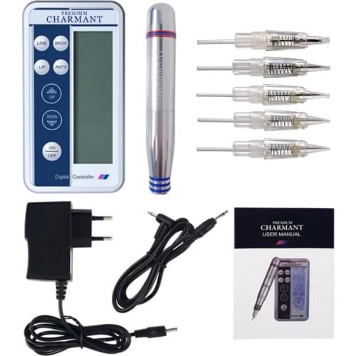 Charmant Permanent Digital Makeup Tattoo Pen For MTS Permanent Eyebrow Lip Line Shader Microblading Charmant Tattoo Gun Pen