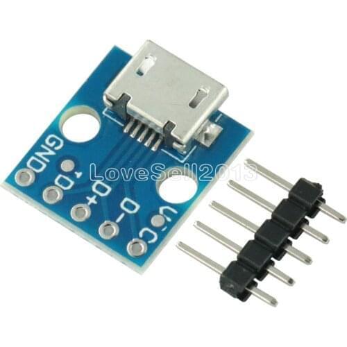 5Pcs CJMCU Micro USB Board Power Adapter 5V Breakout Switch Interface Module For Arduino