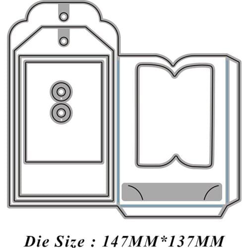 Invitation Card Metal Cutting Dies Cut Die Mold Card Scrapbook Paper Craft Knife Mould Blade Punch Stencils 2021 New