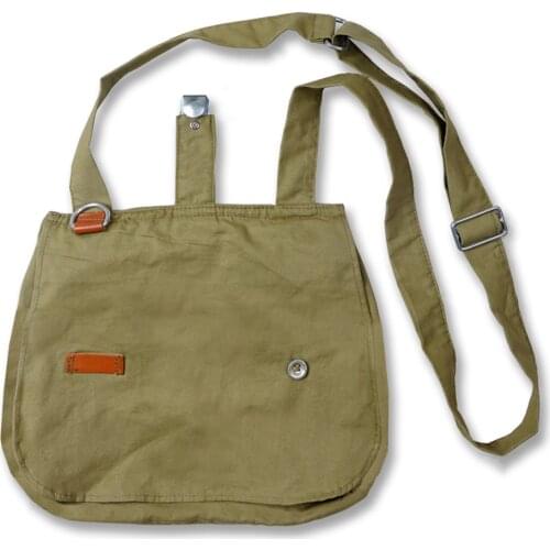 WWII WW2 CHINA ARMY KMT INCLINED SHOULDER BAG POUCH TRAVEL TOOL KIT BAG OUTDOOR