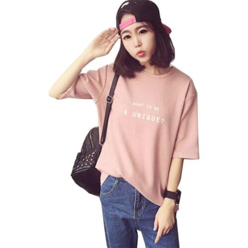 T shirt women 2020 new Summer Letters print Loose Short-sleeved cheap T-shirt Tops Women tshirt promiton vestidos T036