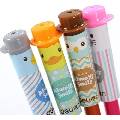 10Set 4pcs/lot Pencil Cap Cute Kawaii Silicone Pencil Protection Cap Pencil Extender Pen Topper Stationery School