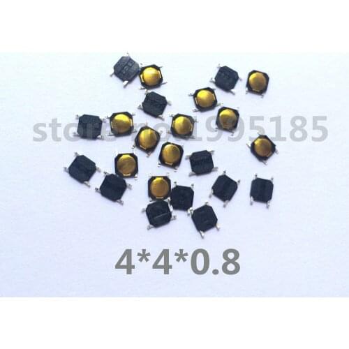 100Pcs/LOT 4X4X0.8mm 4 Pin Switch Micro Switch 4*4*0.8 SMD Tactile Push Button Switch