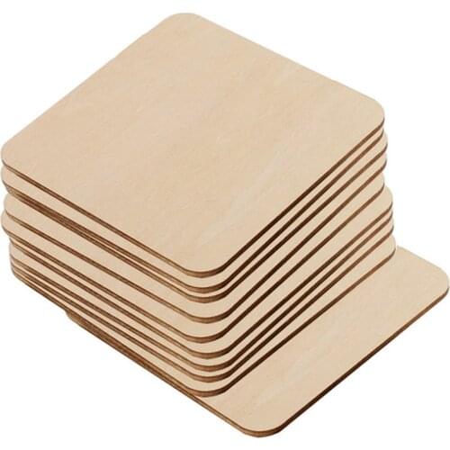 30/20/10/8/6/5/2/cm.Square board Wood blank tags. Indicate products. DIY tips label.baby intellectual toys 017010005