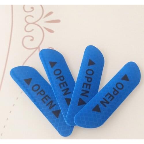 4pcs Car sticker Door Safety Warning Reflective Stickers for Chevrolet Cruze TRAX Aveo Lova Sail EPICA Captiva Malibu Volt Camar