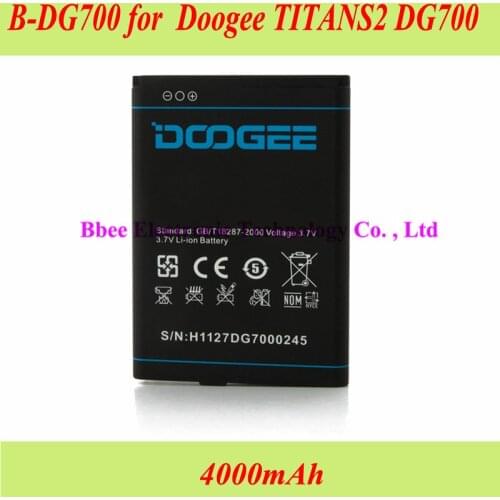 4000mAh B-DG700 for Doogee TITANS2 DG700 Battery Batterie Bateria Accumulator AKKU