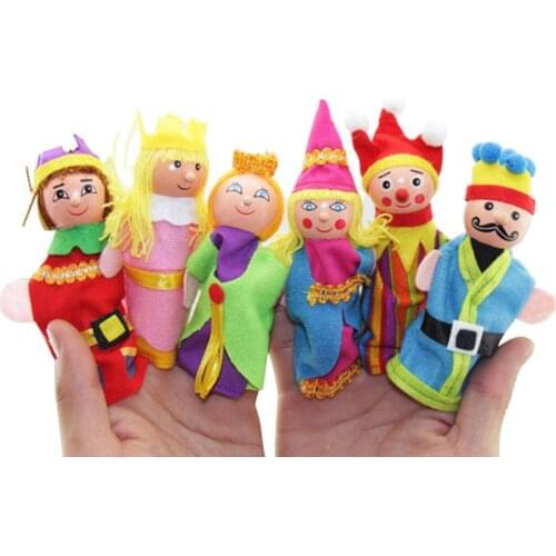6 PCS Montessori Finger Puppets Kawaii Excellent Design Cartoon Cute Lovely Fun Funny Gadgets Friends Family Party Accessories