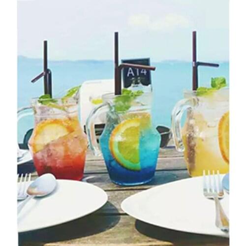 Drill Square&Round Creative Diamond Embroidery Lemon Drinks 5D Diy Diamond Painting Cross Stitch Decor Diamond Mosaic Home Gift